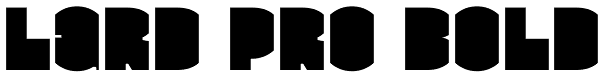 Lard Pro Bold Font