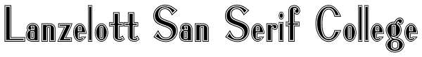 Lanzelott San Serif College Font