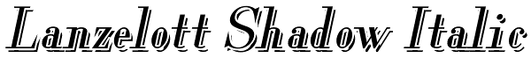 Lanzelott Shadow Italic Font