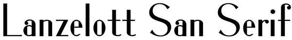 Lanzelott San Serif Font