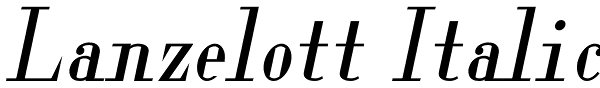 Lanzelott Italic Font