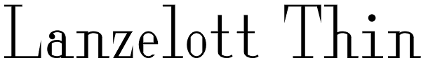 Lanzelott Thin Font