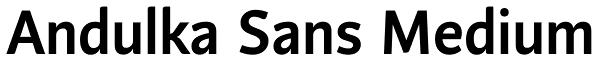 Andulka Sans Medium Font