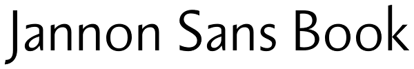 Jannon Sans Book Font