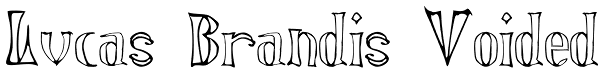 Lucas Brandis Voided Font