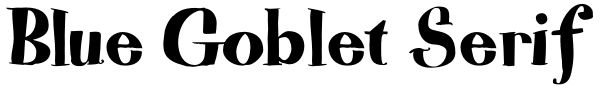 Blue Goblet Serif Font