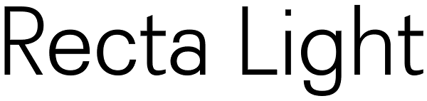 Recta Light Font