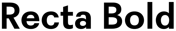 Recta Bold Font