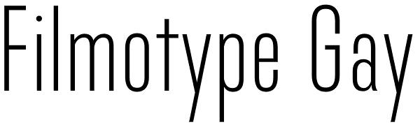 Filmotype Gay Font