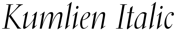Kumlien Italic Font