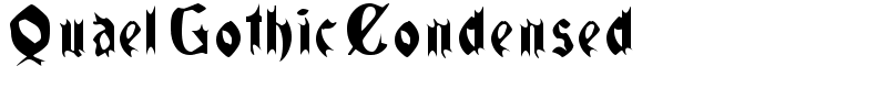 QuaelGothicCondensed Font