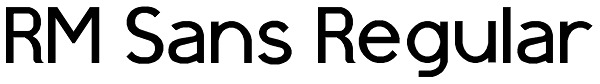 RM Sans Regular Font