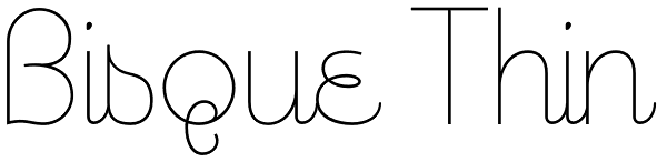 Bisque Thin Font