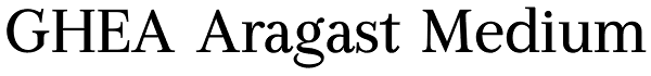 GHEA Aragast Medium Font