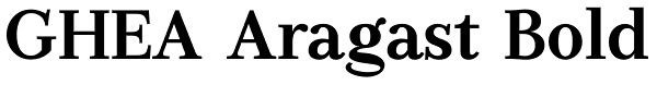 GHEA Aragast Bold Font