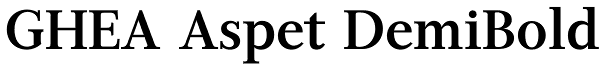 GHEA Aspet DemiBold Font