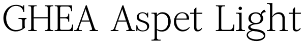 GHEA Aspet Light Font