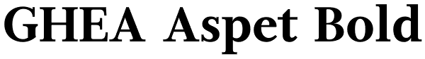 GHEA Aspet Bold Font