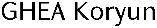 GHEA Koryun Font