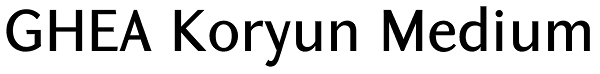 GHEA Koryun Medium Font