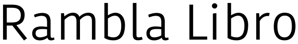 Rambla Libro Font