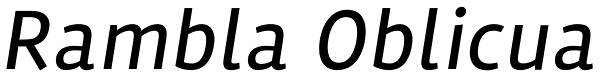 Rambla Oblicua Font