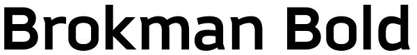 Brokman Bold Font