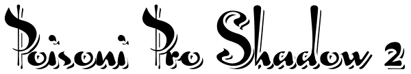 Poisoni Pro Shadow 2 Font