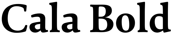 Cala Bold Font