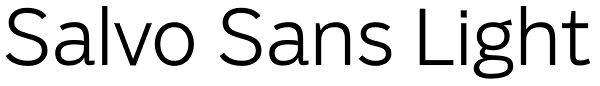 Salvo Sans Light Font