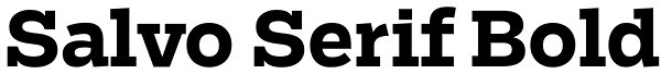 Salvo Serif Bold Font