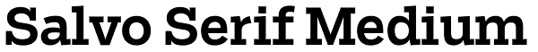 Salvo Serif Medium Font