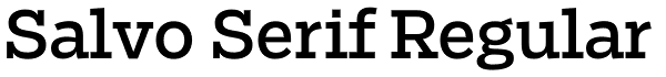 Salvo Serif Regular Font