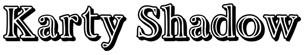 Karty Shadow Font