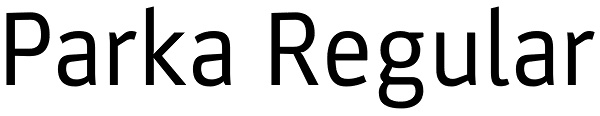 Parka Regular Font