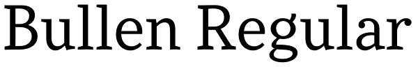 Bullen Regular Font