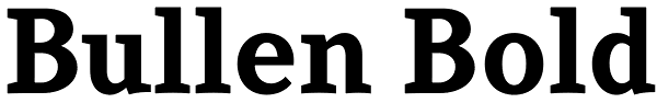 Bullen Bold Font