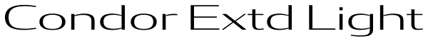 Condor Extd Light Font