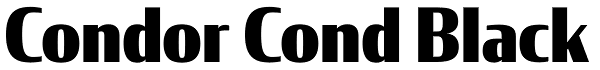 Condor Cond Black Font