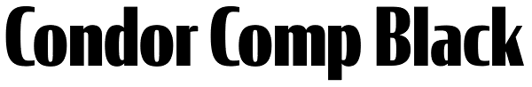 Condor Comp Black Font