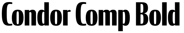 Condor Comp Bold Font
