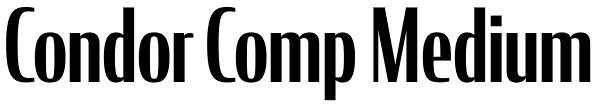 Condor Comp Medium Font