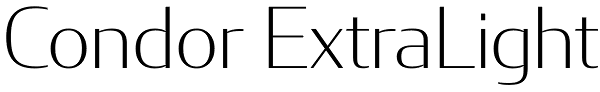 Condor ExtraLight Font