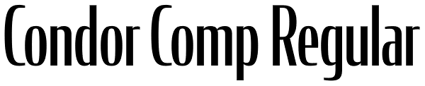 Condor Comp Regular Font