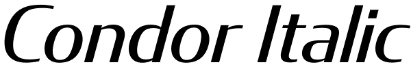 Condor Italic Font