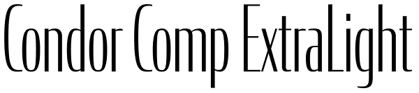 Condor Comp ExtraLight Font
