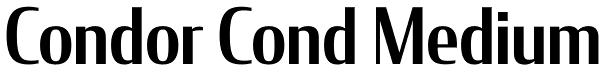 Condor Cond Medium Font