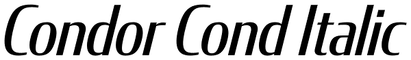 Condor Cond Italic Font