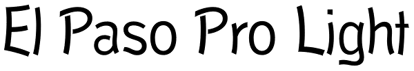 El Paso Pro Light Font