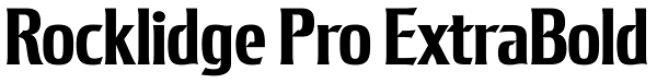 Rocklidge Pro ExtraBold Font